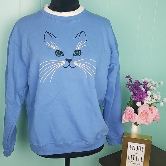 Sweaters - VINTAGE cat sweater